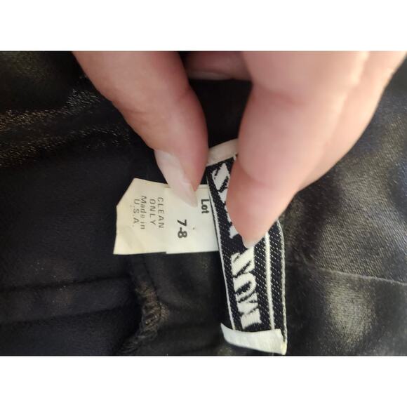 Zum Zum Black midi long sleeve wrap dress sz 7-8 90's y2k **read - Picture 10 of 10